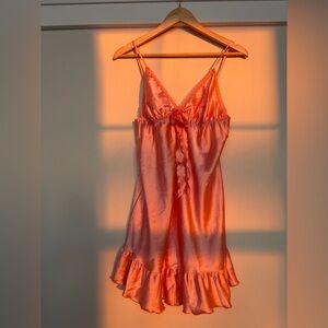Vintage Victoria's Secret Angels Peach Slip Dress